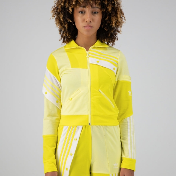 Adidas Women Originals x DANIËLLE CATHARI in Shock Yellow Tracksuit - Picture 5 of 11